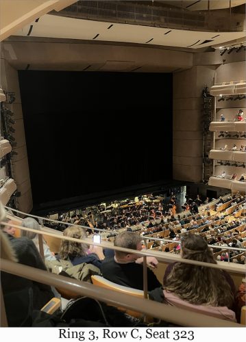 Ring 3, Row C, Seat 323