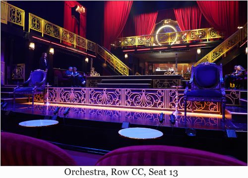 Orchestra, Row CC, Seat 13